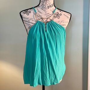 Rue 21 strappy top with gold embellishment